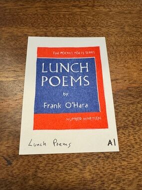 Inciardi - Lunch Poems - Mini Print